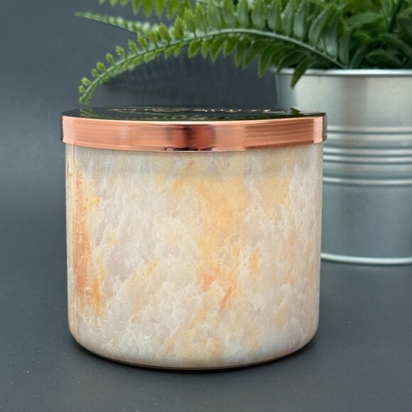 BBW Sweet Red Mango White Barn Bath & Body Works 3 Wick Candle - Picture 2 of 10